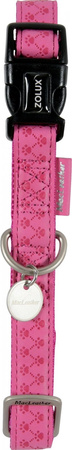 ZOLUX Obroża dla psa regulowana Mac Leather L 25 mm kol. fuksja