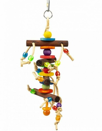 DUVO+ ZABAWKA DLA PTAKÓW Z KORALIKAMI 28x10,2x6CM    12414