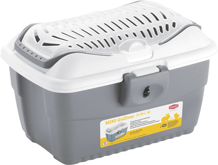 Zolux Transporter dla gryzonia i papugi MINI GULLIVER kol. szary