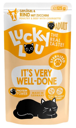 Lucky Lou Lifestage Sterilized Drób i wołowina saszetka 125g