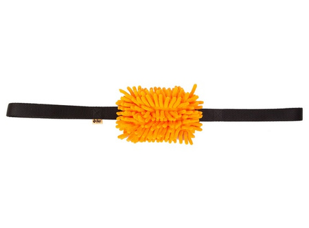 Dingo Zabawka dla psa - Szarpak Mop z dwoma uchwytami 60cm pomarańczowy