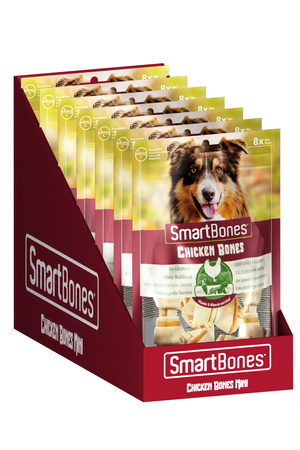 SMART BONES Przysmak dla psa kości o smaku kurczaka Mini 8 szt.