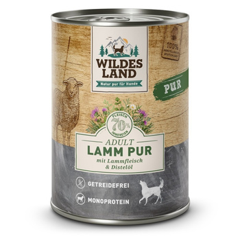 WILDES LAND DOG Lamm Pur - jagnięcina karma monobiałkowa dla psa (400g)