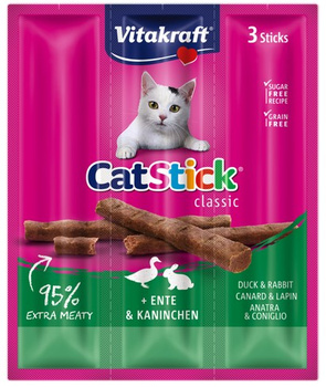 Vitakraft Cat Stick Classic Kaczka i Królik 18g [18200]