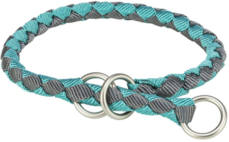 Cavo, obroża zaciskowa, dla psa, aqua/grafit, M: 39–45 cm/o 12 mm
