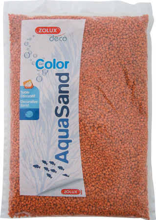 ZOLUX Żwirek do akwarium Aquasand Color pomarańcz stepowy 1 kg