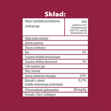 Karma sucha dla psa PUPIL Premium M&L bogata w wołowinę 12 kg