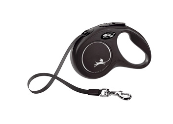 FLEXI Smycz automatyczna dla psa NEW CLASSIC taśma S 5m czarna