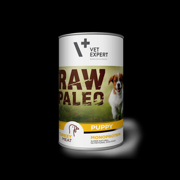 RAW PALEO karma wilgotna dla szczeniąt - indyk 400g