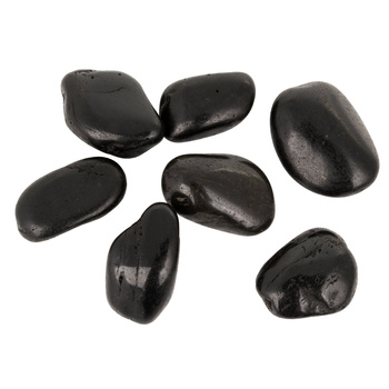 Kamienie polerowane Black Pebble III 30-50mm   do akwarium terrarium 10kg/OPAK
