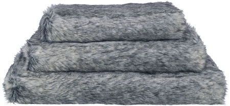 Yelina, legowisko, dla psa, czarno-szare, 90 × 65 cm