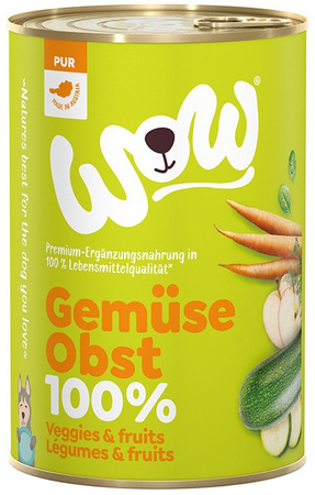 WOW Gemüse Obst - warzywa i owoce karma warzywna dla psa 400g