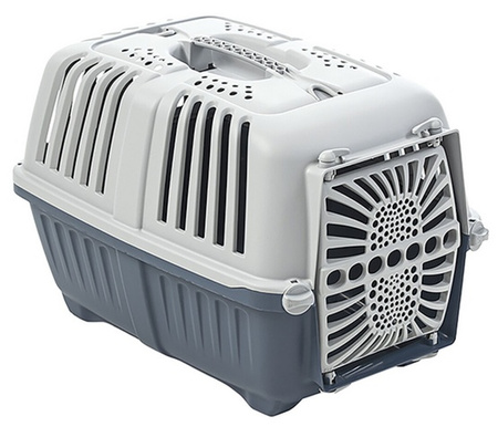 YARRO TRANSPORTER PRATIKO 1 PLASTIKOWE DRZWI 31,5x48x33 NIEBIESKOSZARY