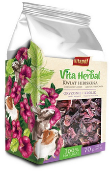 Vitapol Vita Herbal Kwiat hibiskusa dla gryzoni i królika 70g