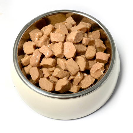 Karma mokra dla psa TEO Junior bogata w drób 415 g