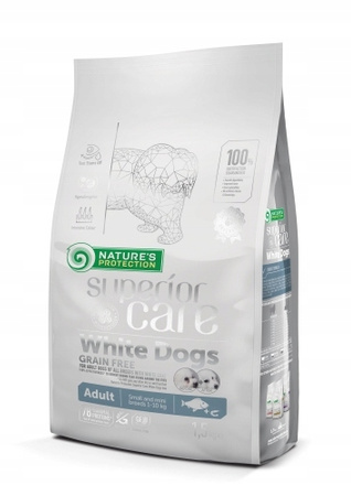 NATURES PROTECTION PIES  1.5kg  SC         WHITE DOGS ADULT WHITE FISH small breeds       /8