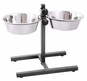 Barry King Stojak regulowany do misek 2,8L metaliczny [18342]