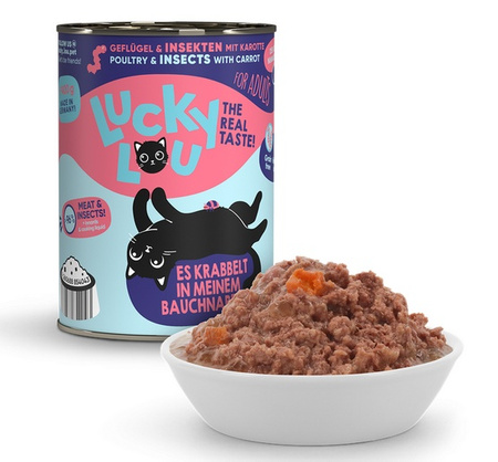 Lucky Lou Lifestage Adult Drób i owady puszka 400g