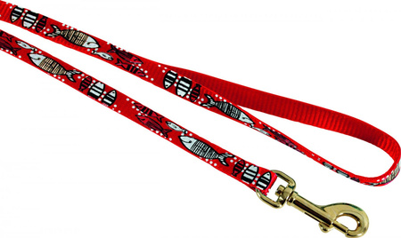Zolux Smycz dla kota nylonowa SARDINE 1 m kol. czerwony