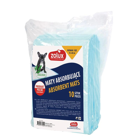 ZOLUX Podkłady higieniczne dla psa do nauki czystości 45 x 60 cm - 10 sztuk