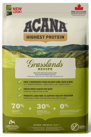 Acana Highest Protein Grasslands Dog 6kg