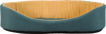 Zolux Legowisko okrągłe dla psa ONE SPRINGBOK 60 cm zielony/żółty