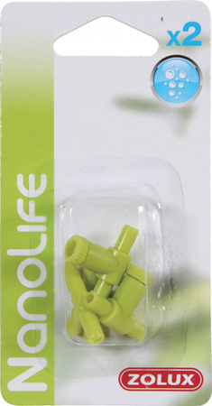 ZOLUX Dwa trójniki + 2 zawory do akwarium