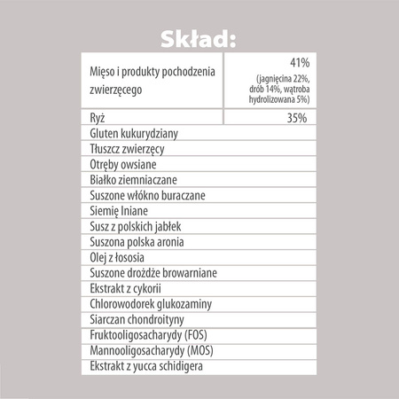 Karma sucha dla psa PUPIL Premium M&L bogata w jagnięcinę i ryż 3 kg