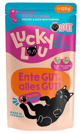 Lucky Lou Lifestage Adult Drób i kaczka saszetka 125g