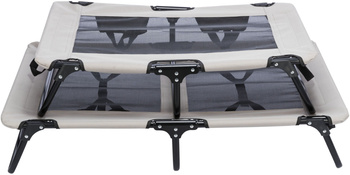 Leżak dla psa, szary/czarny, 99 × 19 × 60 cm