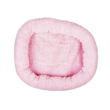 DUVO+ LEGOWISKO Z OWCZEJ SKÓRY RÓŻOWE 40x45cm