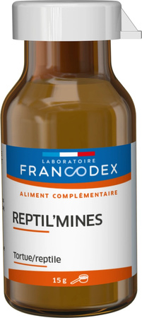 FRANCODEX Witaminy dla żółwi i gadów, wzmacnia szkielet 15 g