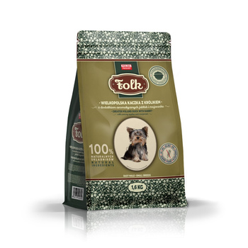 Karma sucha dla psa FOLK MINI Wielkopolska kaczka z królikiem z dodatkiem aromatycznych jabłek i majeranku 1,6 kg