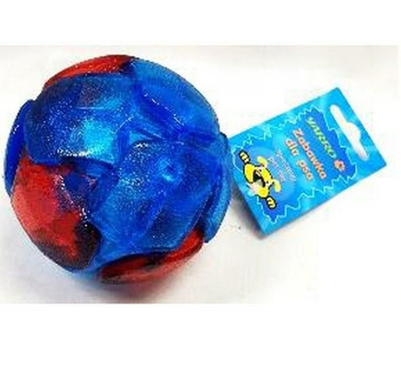 YARRO ZABAWKA PIŁKA TPR Z DIODĄ LED 8,5cm NIEB-CZERW