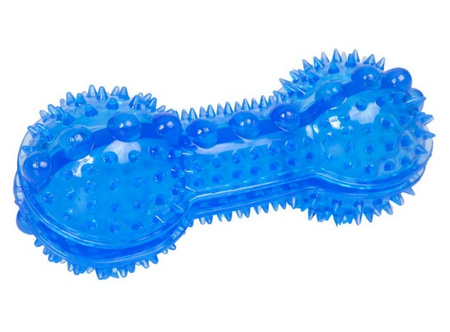 Dingo Zabawka dla psa - Smakowita kość z kolcami 15x6cm niebieska