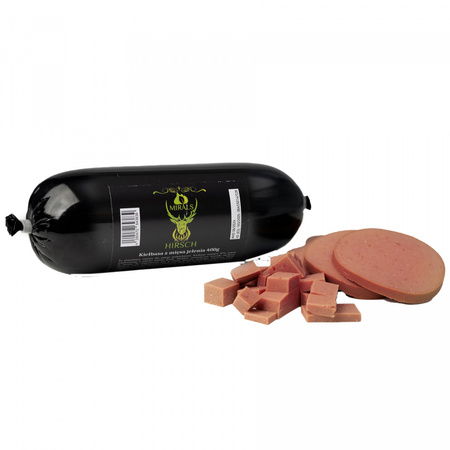 MIRALS Hirsch - kiełbasa z mięsa jelenia (400g)