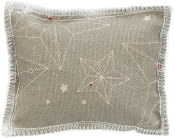 Xmas Poduszka, zabawka, dla kota, beżowa, bawełna, 7x9 cm, z walerianą
