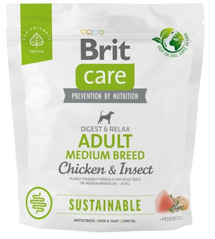 BRIT CARE PIES 1kg ADULT MEDIUM CHICKEN   & INSECT SUSTAINABLE*