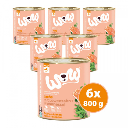 WOW Lachs - łosoś z mniszkiem lekarskim i pokrzywą 800g