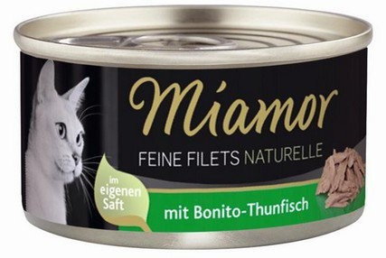 MIAMOR KOT pusz.80g FILETS TUŃCZYK BONITO w sosie własnym /24
