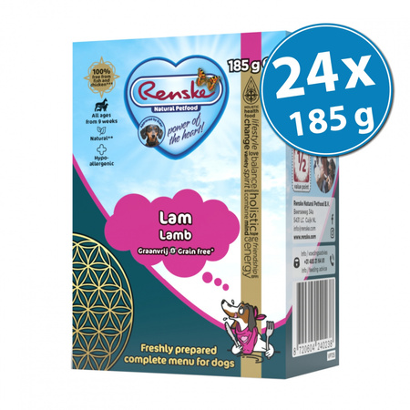 Renske Fresh lamb - świeża jagnięcina bez zbóż dla psów 185g