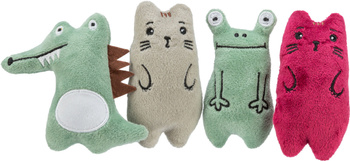 Zwierzęta, zabawka, dla kota, plusz, 11 cm, 32szt/OPAK, z kocimiętką