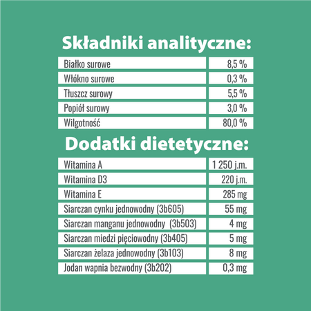 Karma mokra dla psa PUPIL Prime Quality bogata w indyka z wątróbką 1200 g