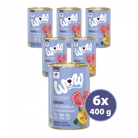 WOW Lamm mit Kürbis - jagnięcina z dynią i pokrzywą 400g