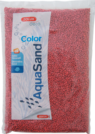 ZOLUX Żwirek do akwarium Aquasand Color malinowy 1 kg