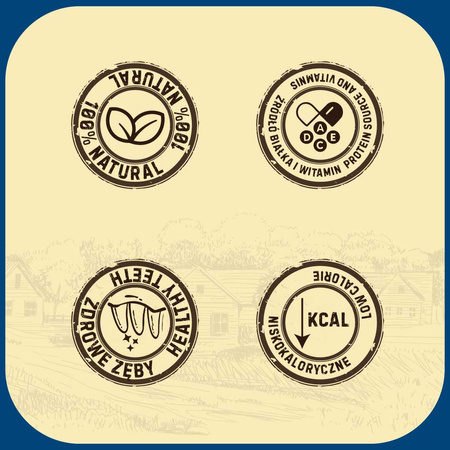 Ucho wieprzowe NATURAL suszony gryzak dla psa 10 szt.