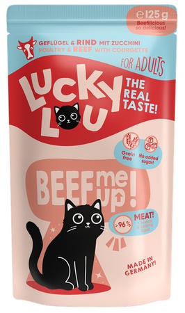 Lucky Lou Lifestage Adult Drób i wołowina saszetka 125g