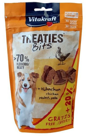 Vitakraft Dog Treaties Bits - Smaczne Kawałki - kurczak +20% gratis 144g [2331131.01]