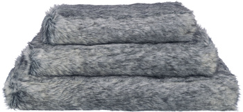 Yelina, legowisko, dla psa, czarno-szare, 90 × 65 cm