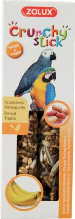 ZOLUX Kolba Crunchy Stick duża papuga orzech ziemny banan 115 g